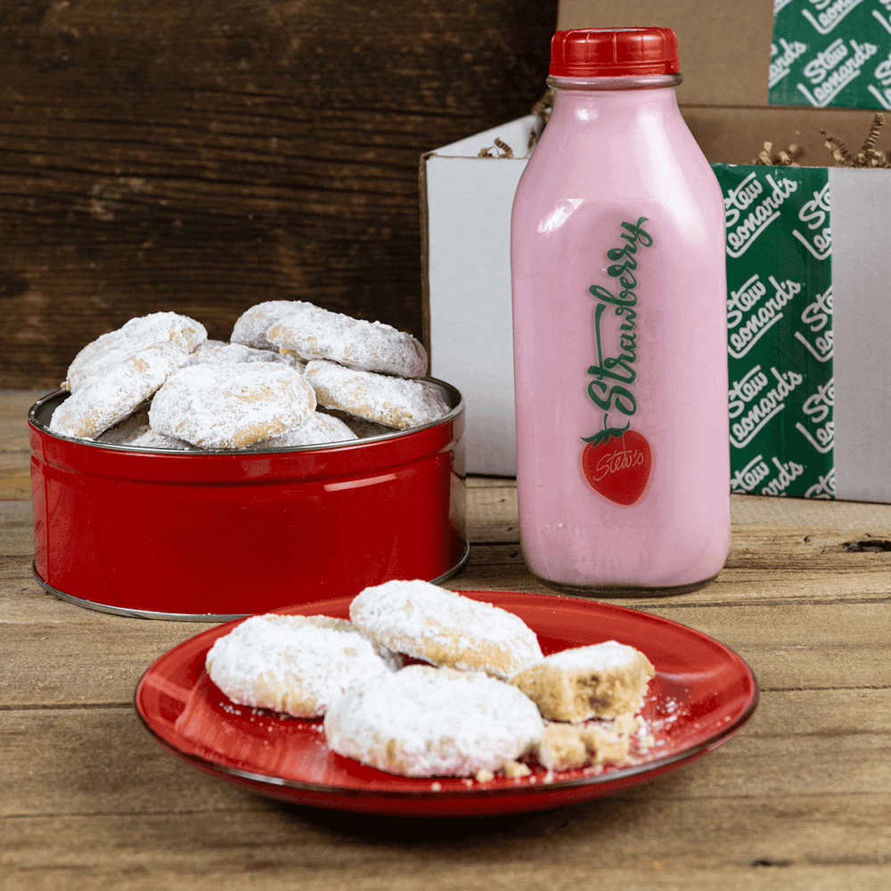 Stawberry-Milk-and-Snowball-Cookies
