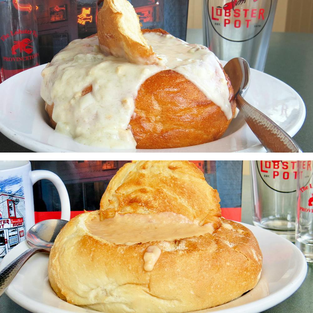 The-Lobster-Pot-Lobster-Bisque-Clam-Chowder-Bread-Bowls
